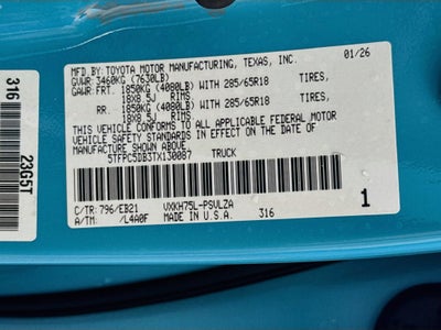 2026 Toyota Tundra Hybrid TRD Pro Hybrid CrewMax 5.5 Bed
