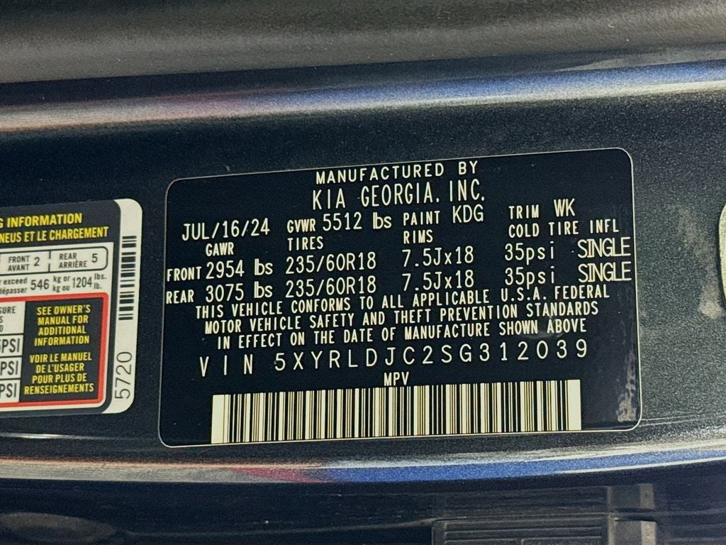 2025 Kia Sorento S AWD