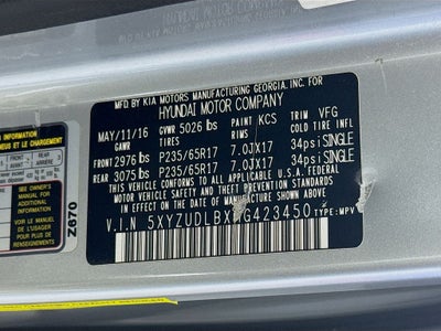 2017 Hyundai Santa Fe Sport 2.4 L Sport