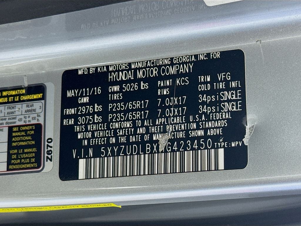 2017 Hyundai Santa Fe Sport 2.4 L Sport