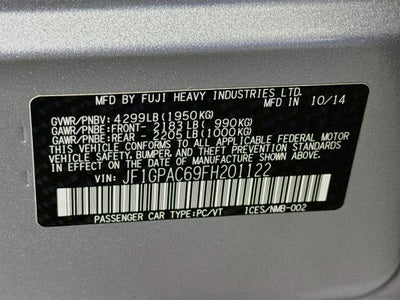 2015 Subaru Impreza 2.0i Premium