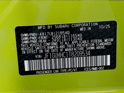 2026 Subaru Impreza 2.5RS