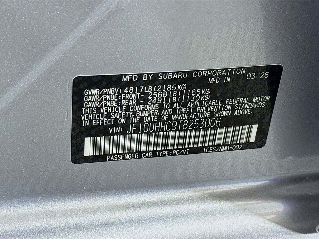2026 Subaru Impreza 2.5RS