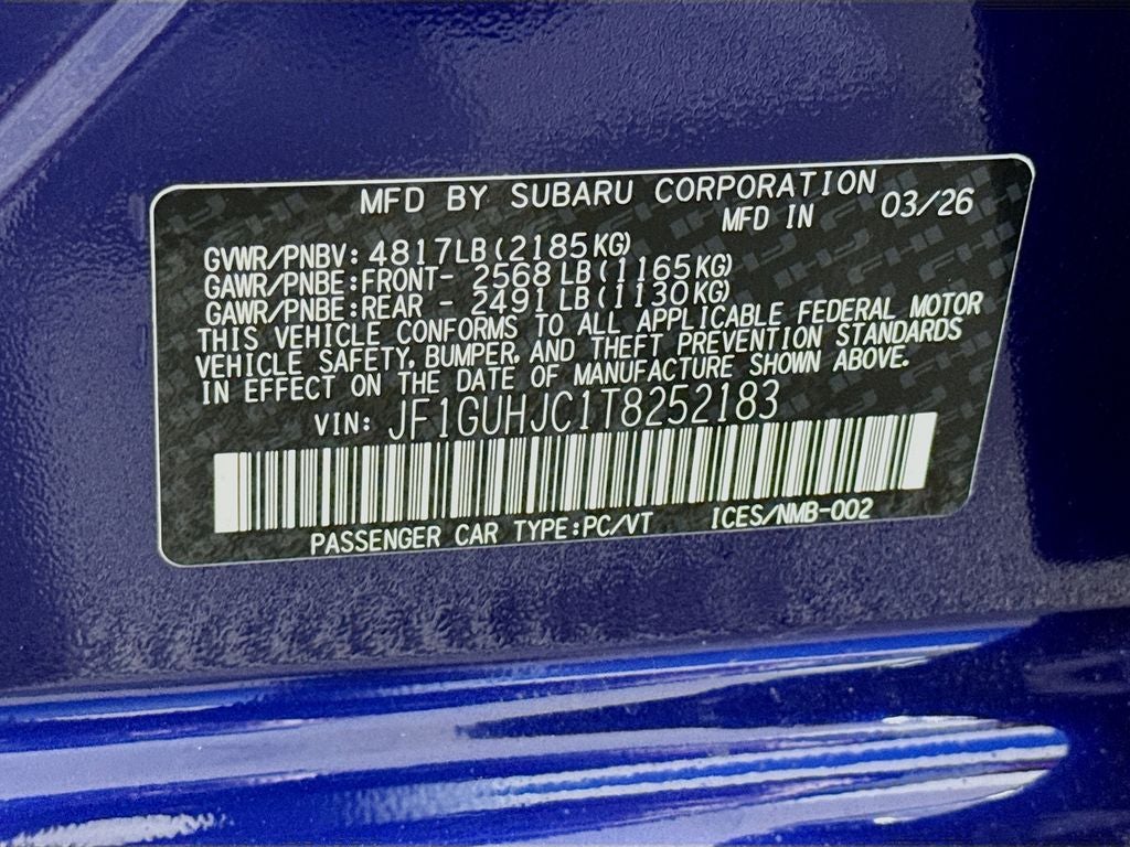 2026 Subaru Impreza 2.5RS