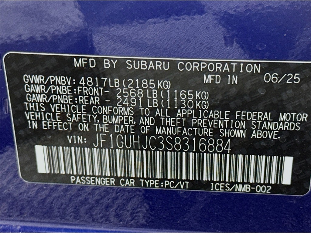 2025 Subaru Impreza 2.5RS