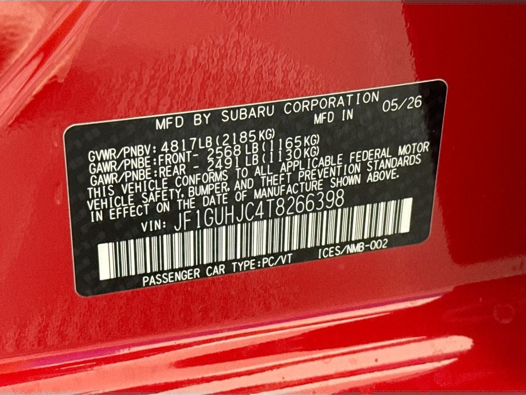 2026 Subaru Impreza 2.5RS