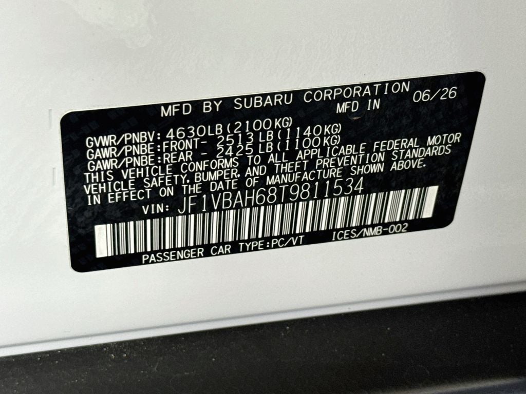 2026 Subaru WRX Premium