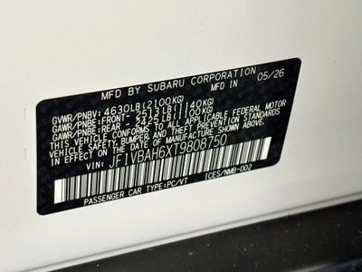 2026 Subaru WRX Base