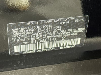 2026 Subaru WRX Limited