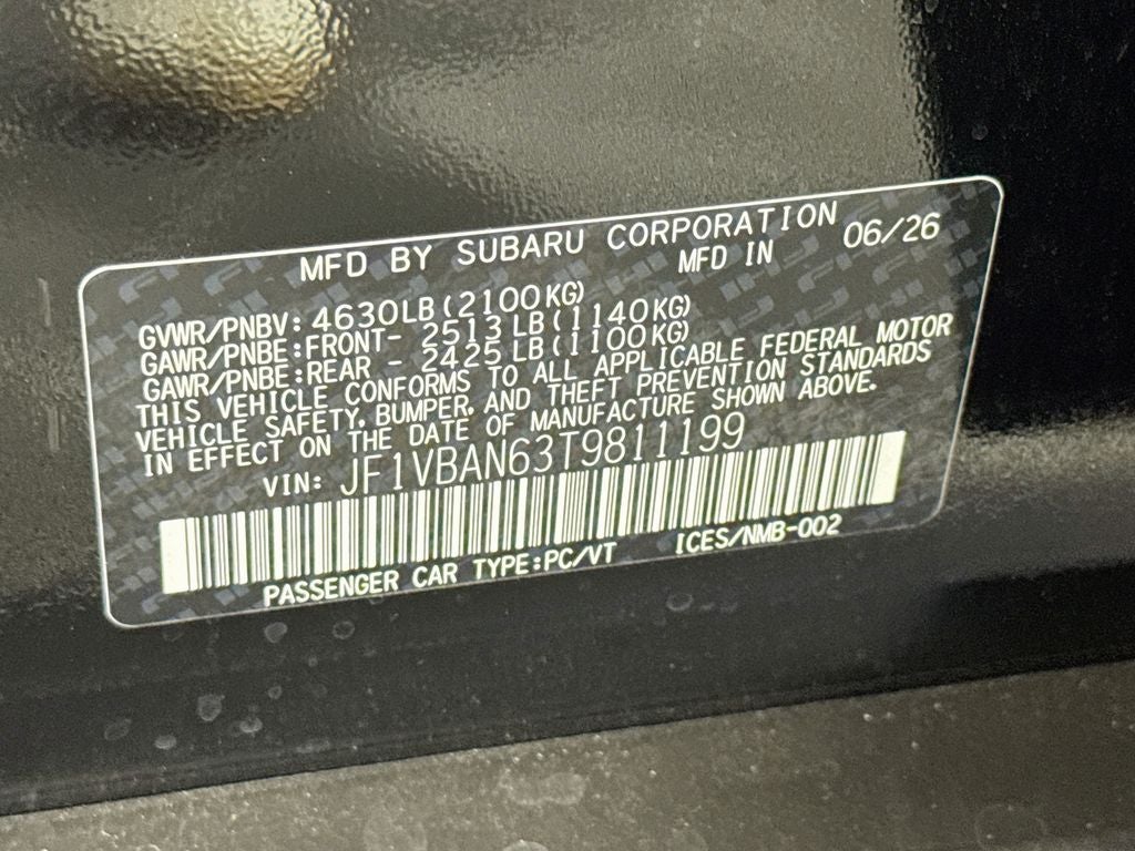 2026 Subaru WRX Limited