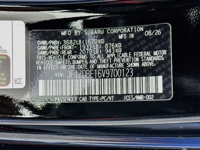 2027 Subaru BRZ Limited