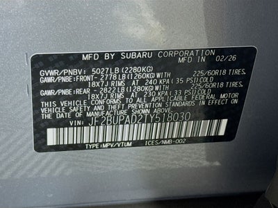 2026 Subaru Outback Premium