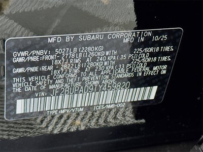 2026 Subaru Outback Premium