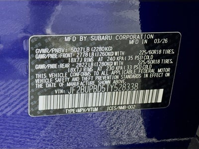 2026 Subaru Outback Premium