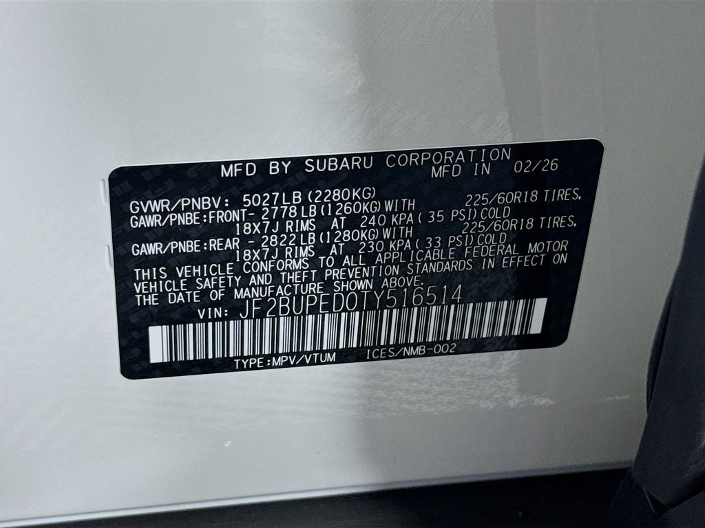 2026 Subaru Outback Touring