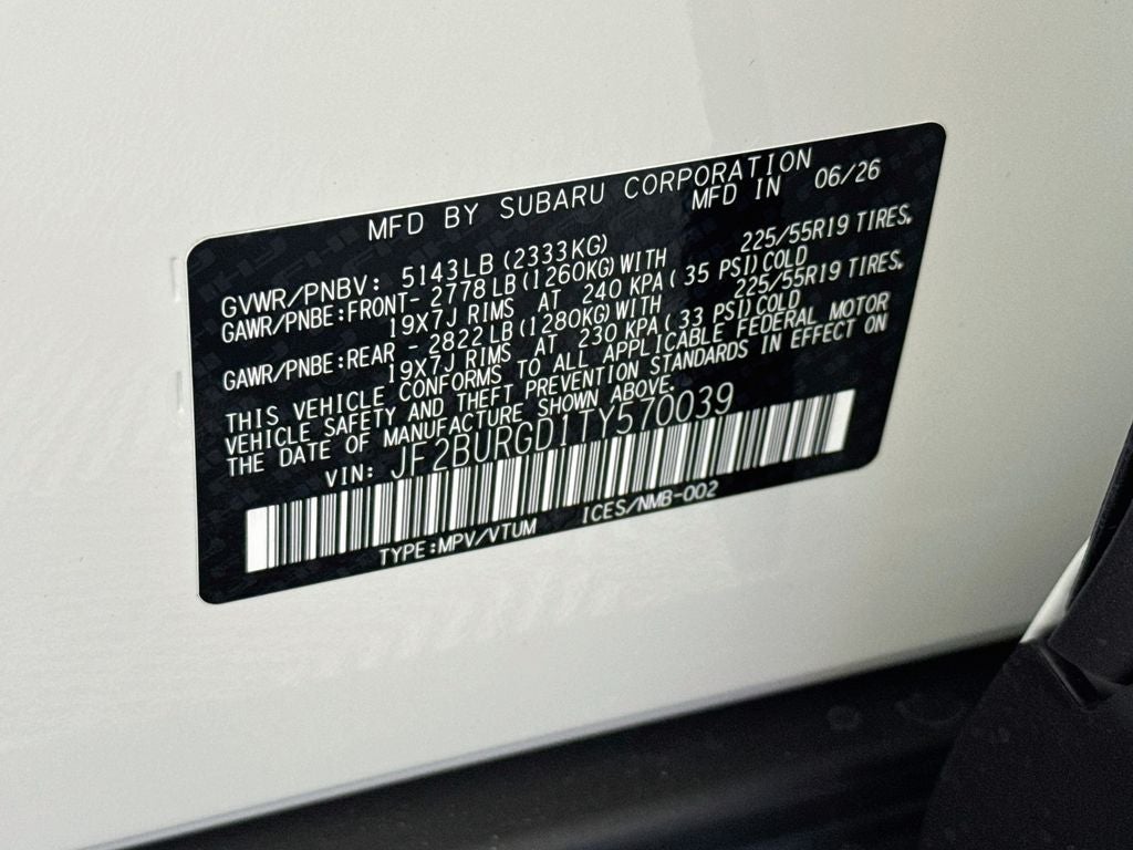 2026 Subaru Outback Limited XT