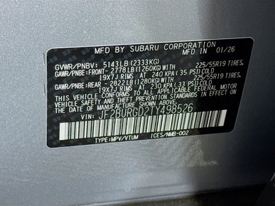 2026 Subaru Outback Limited XT
