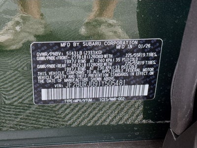 2026 Subaru Outback Touring XT