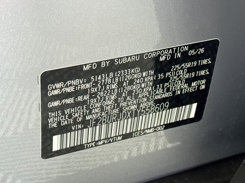 2026 Subaru Outback Touring XT