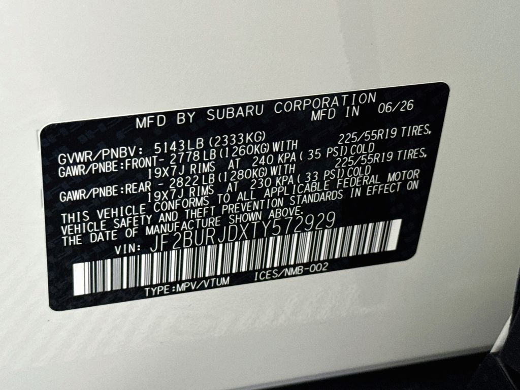 2026 Subaru Outback Touring XT