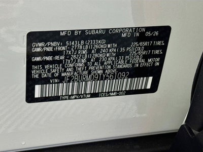 2026 Subaru Outback Wilderness