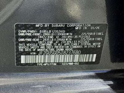 2026 Subaru Crosstrek Hybrid Sport