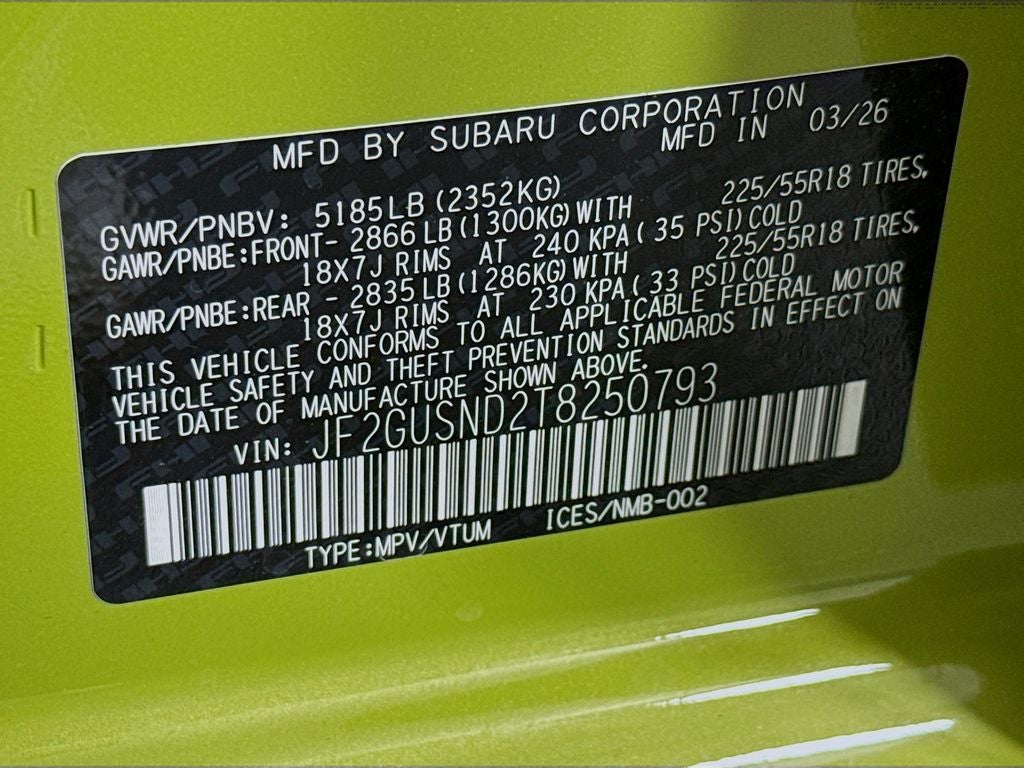 2026 Subaru Crosstrek Hybrid Limited