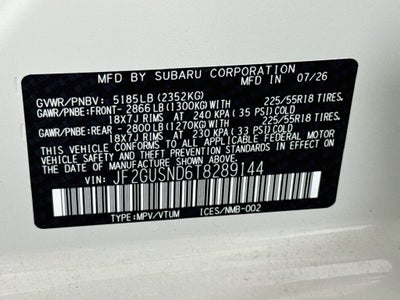 2026 Subaru Crosstrek Hybrid Limited