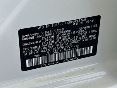 2026 Subaru Crosstrek Hybrid Limited