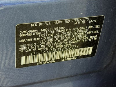 2015 Subaru Forester 2.5i Limited