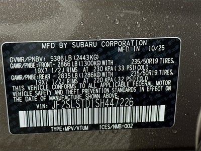 2025 Subaru Forester Hybrid Touring