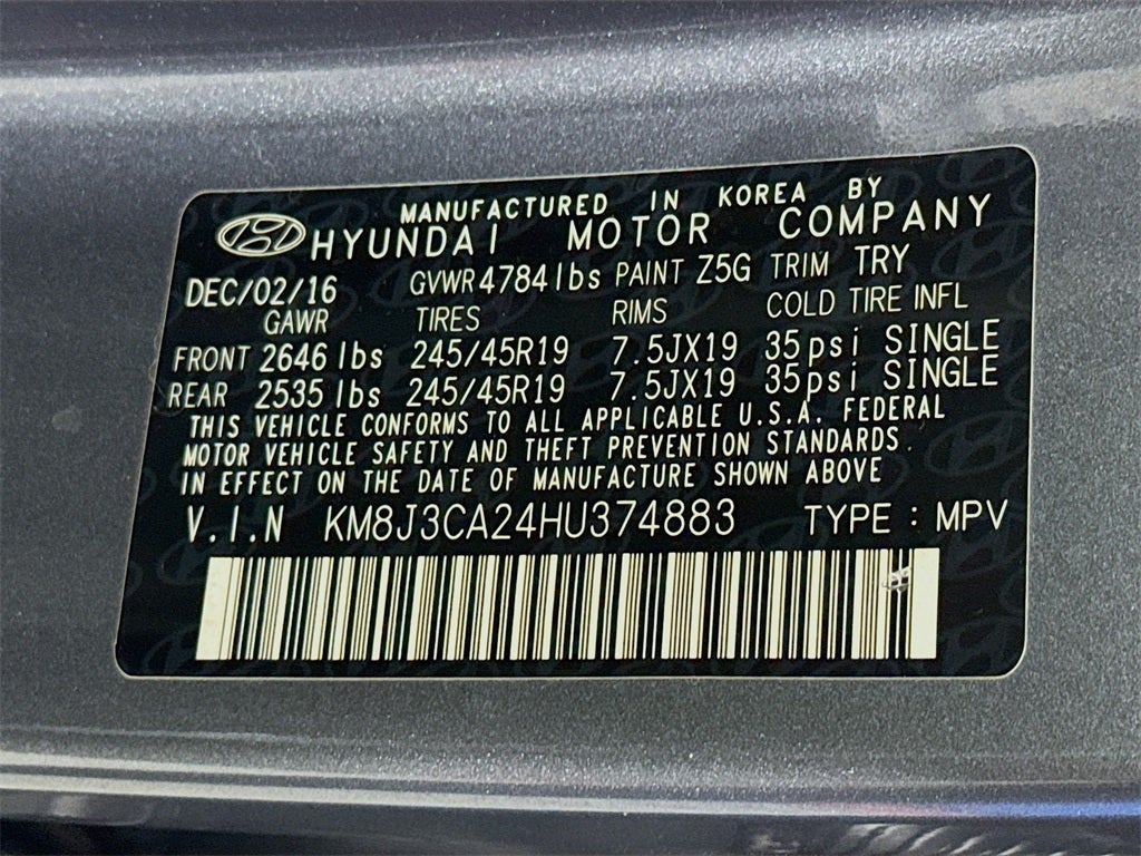 2017 Hyundai Tucson Limited