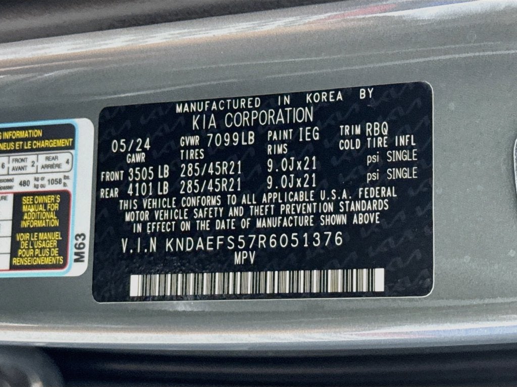 2024 Kia EV9 GT-Line (EV9 Long Range AWD)