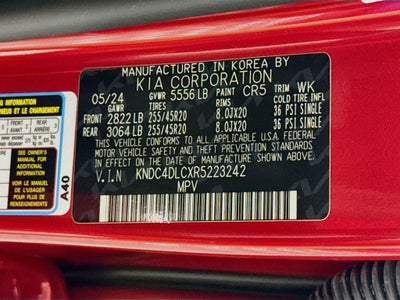 2024 Kia EV6 GT-Line (Ev6 Long Range AWD -20in Tire)