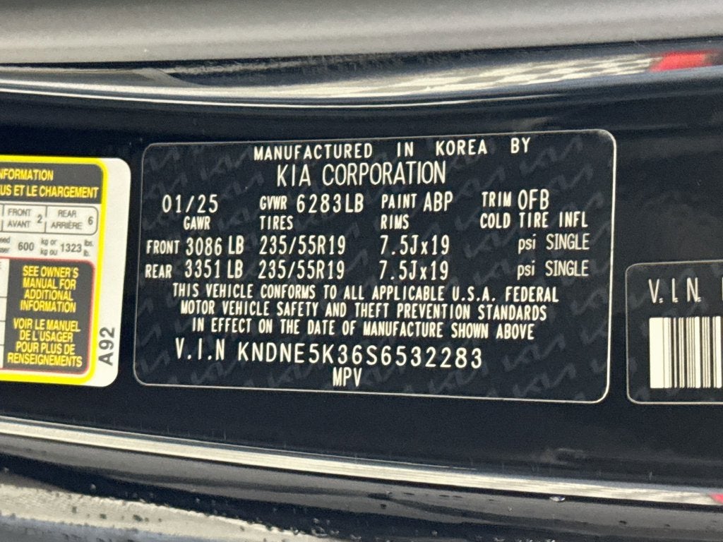 2025 Kia Carnival MPV SX Prestige