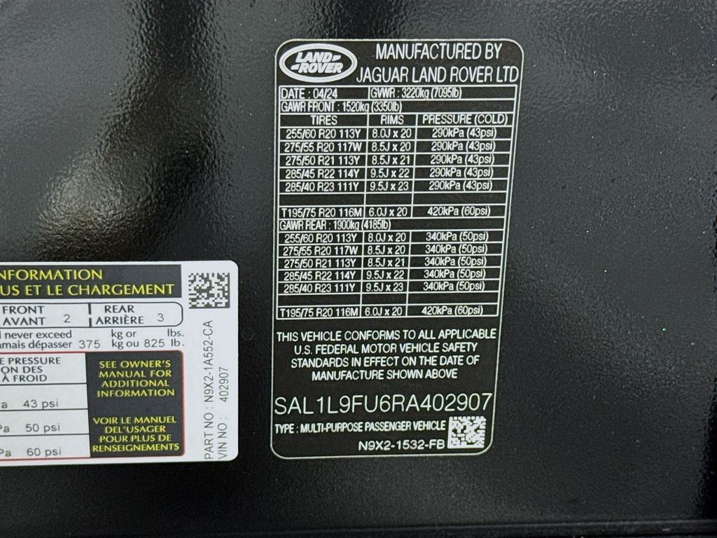 2024 Land Rover Range Rover Sport P400 Dynamic SE