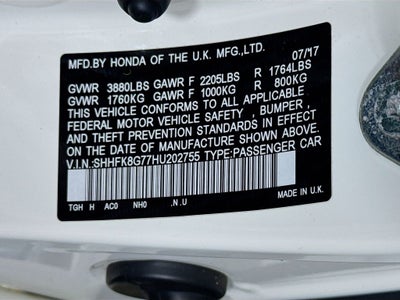 2017 Honda Civic Type R Touring