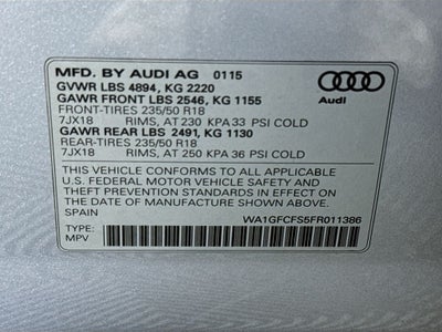 2015 Audi Q3 2.0T Premium Plus quattro