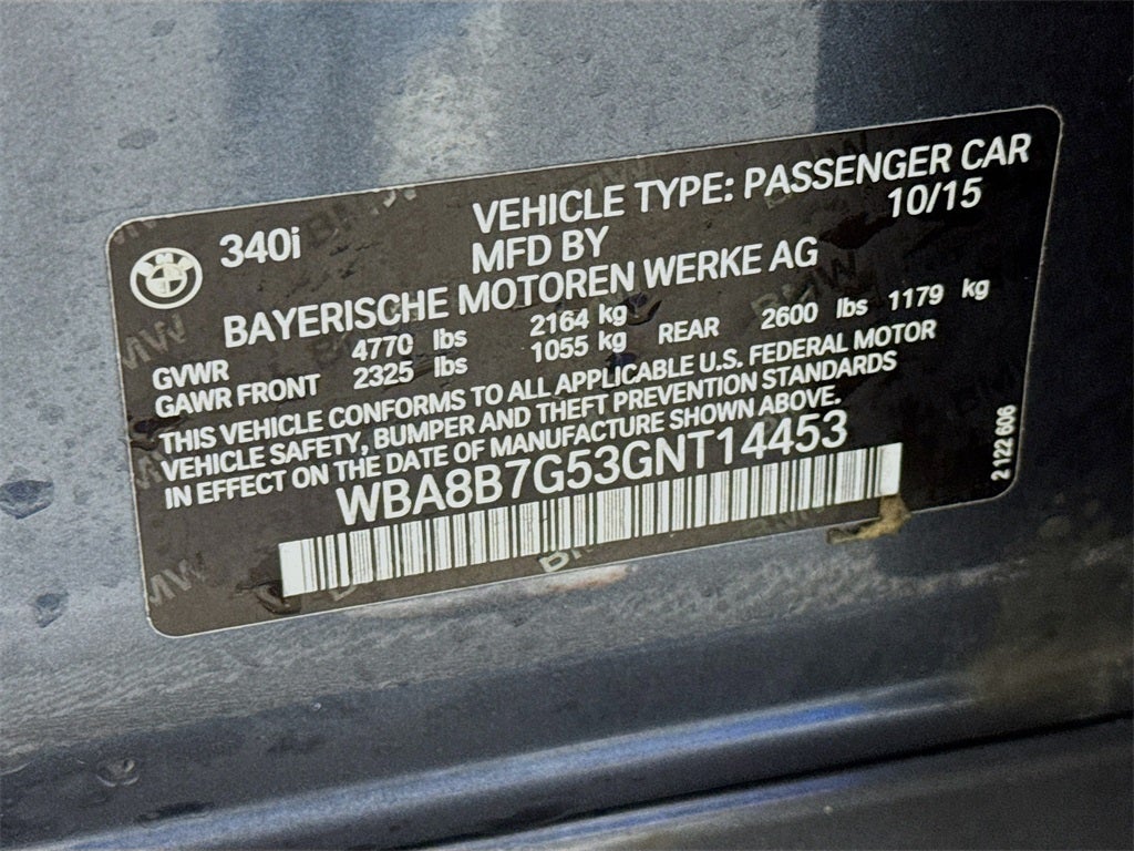 2016 BMW 340i 340i xDrive