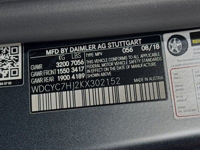2019 Mercedes-Benz AMG® G 63 G 63 AMG® 4MATIC®