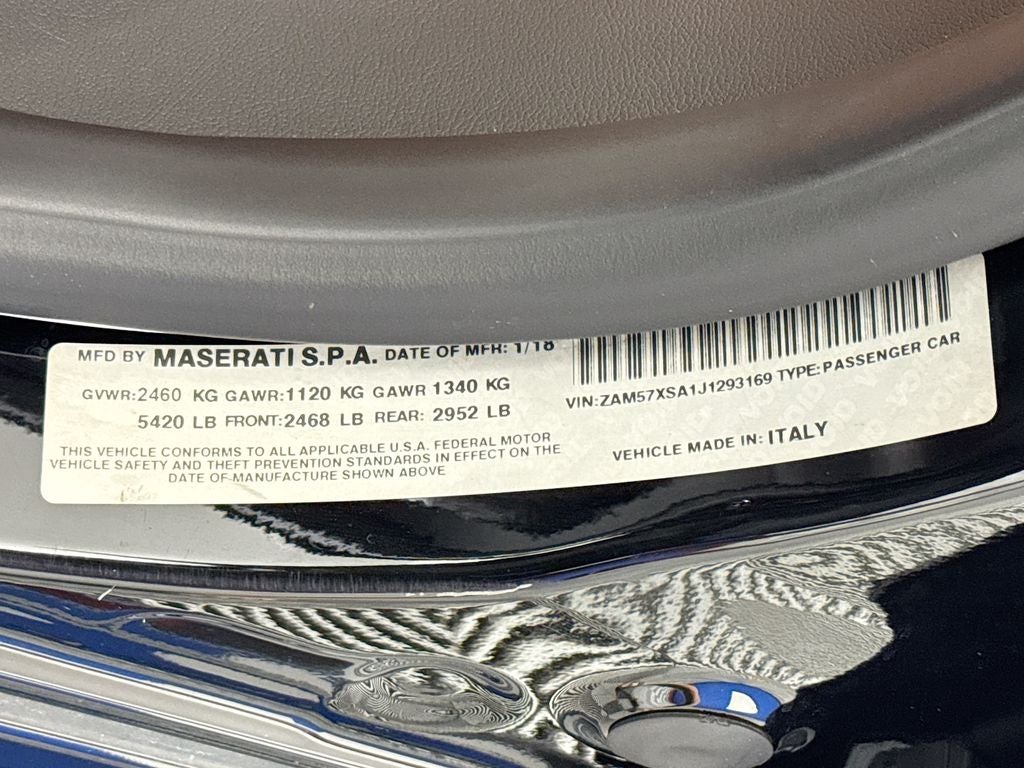 2018 Maserati Ghibli Base 3.0 L